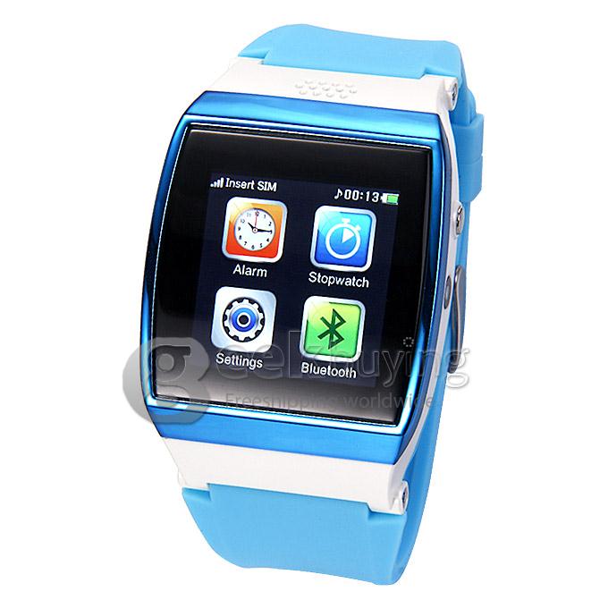 1.55'LED U8 Pro Bluetooth Watch Touch Screen Smart Watch Phone for Android iPhone -Blue
