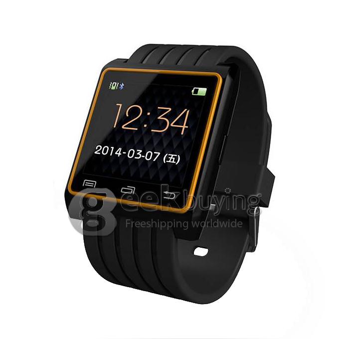 U3 Fashion Smart Bluetooth 4.0 Watch Remote Camera Pedometer Anti Lost Men Women for iPhone Galaxy - Golden