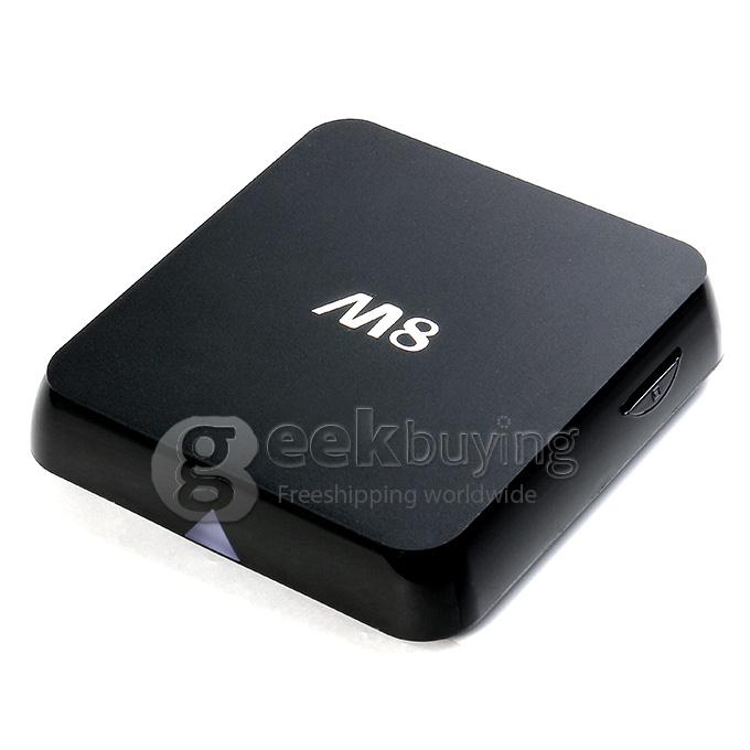 M8S Amlogic S802 Quad Core 2.0GHz Android 4.4 4K Mini TV BOX HDMI HDD Player 2G/8G Dual Band 2.4G/5G WIFI BT4.0 XBMC Optical DLNA -Black