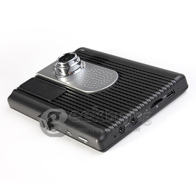 GD001 Android 4.0 5 Inch Car FHD DVR Camcorder 1920*1080P GPS Navigator with 3 Cameras Parking Monitor Wifi HDMI - Black
