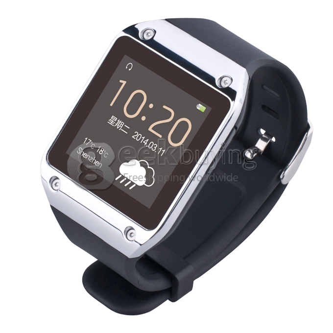 PW305 Bluetooth Smart Watch for Android Smartphone Anti-lost Your Phone Richful Applications - Silver