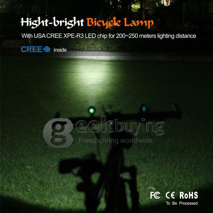 DARK KNIGHT K1S Cree XM-L U2 1230LM Multifunctional 1230LM Desk Lamp Headlamp LED Flashlight Outdoor Bicycle Light - Red + Black