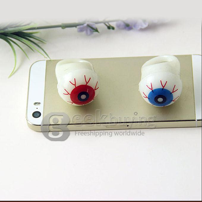 Halloween Tricky Props Soft Eyes Eyeball Style Flashing Ring Finger Light Color Red Blue Random