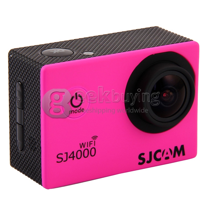SJCAM Original SJ4000 WiFi Action Camera Novatek 12MP 1080P H.264 1.5 Inch 170 Degrees Wide Angle Lens Diving HD Camcorder Car DVR support AV out - Pink