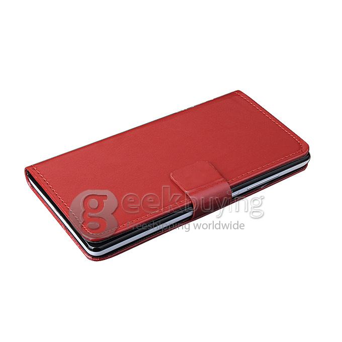 Brand New Protective PU Leather Hard Case Cover Shell for INEW V8 - Red
