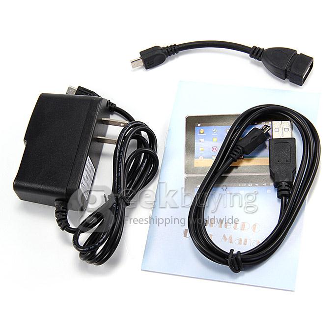 PX702 MTK8312 7 Inch 3G Phone Call Tablet PC Android 4.4 OS 4GB ROM GPS Bluetooth Phablet - Black