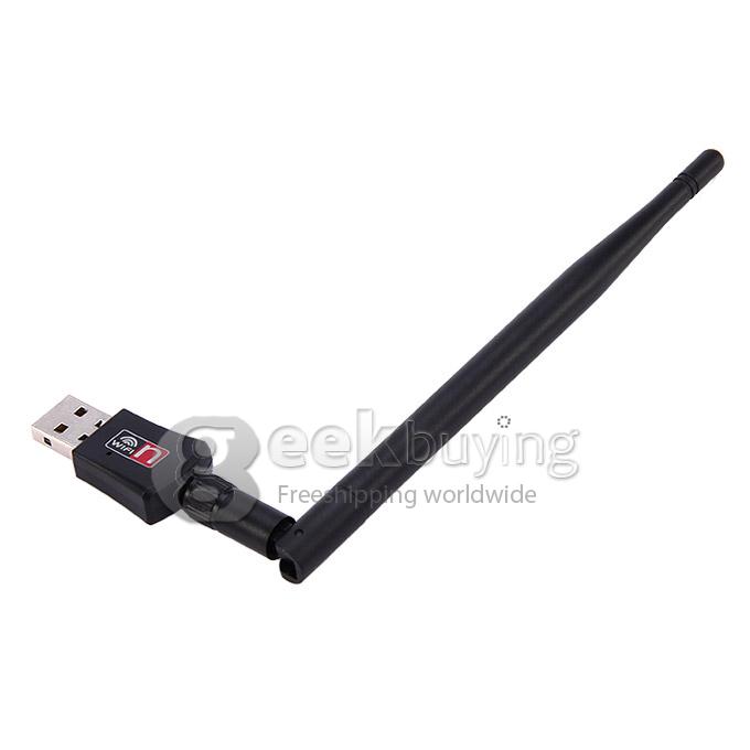 Wireless-N USB 2.0 High Speed 2.4G 5DbI 300Mbps USB Adapter