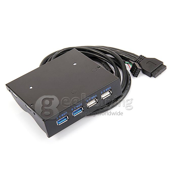 USB 3.0 Front Panel USB 3.0 Female*2 + USB 2.0 Female*2 - Black