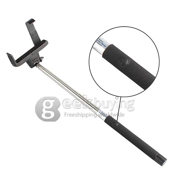 [Spain Stock] Wireless Bluetooth Monopod Remote Extendable Handheld Tripod Self Timer Camera holder - Black