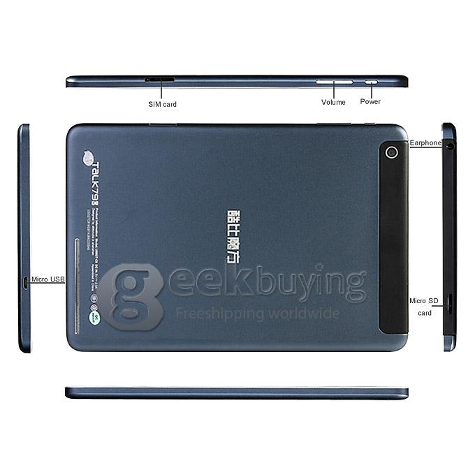 Cube TALK79 U55GT-C8 MTK8392 Octa Core 1.7GHz 7.85 Inch Android 4.4 OS IPS Retina 2048*1536 3G/Bluetooth/GPS 2GB+16GB Tablet PC