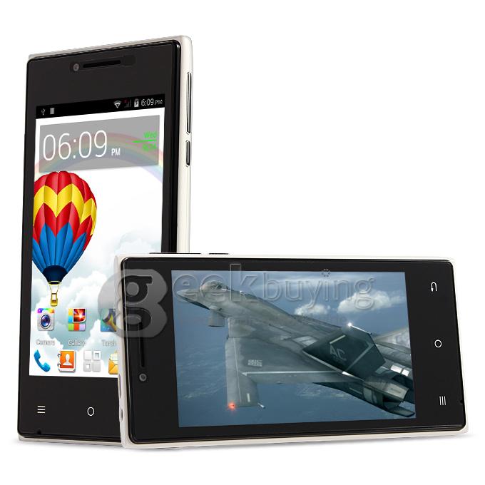 Cubot GT72+ WVGA MTK6572 Dual Core 1.2GHz Smartphone 4.0 Inch 2.0MP Android 4.4 OS GPS 3G - White