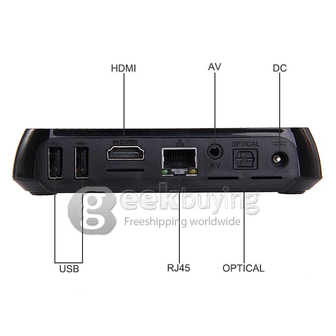 CM8 Amlogic S802 Quad Core 2.0 GHz Android 4.4 HD 4K Mini TV BOX HDMI HDD Player 2G/8G Dual Band 2.4G/5G WIFI BT4.0 XBMC Optical - Black