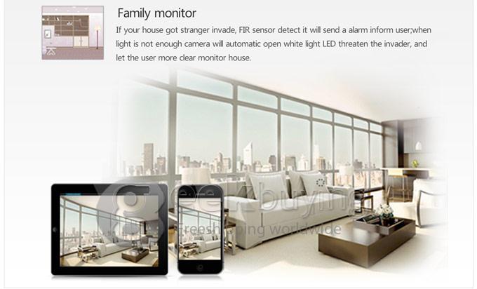 ESCAM QD530 HD 720P P2P ET Type Dome IP Camera ONIVF Smart Phone View 2 Array IR Nightvision