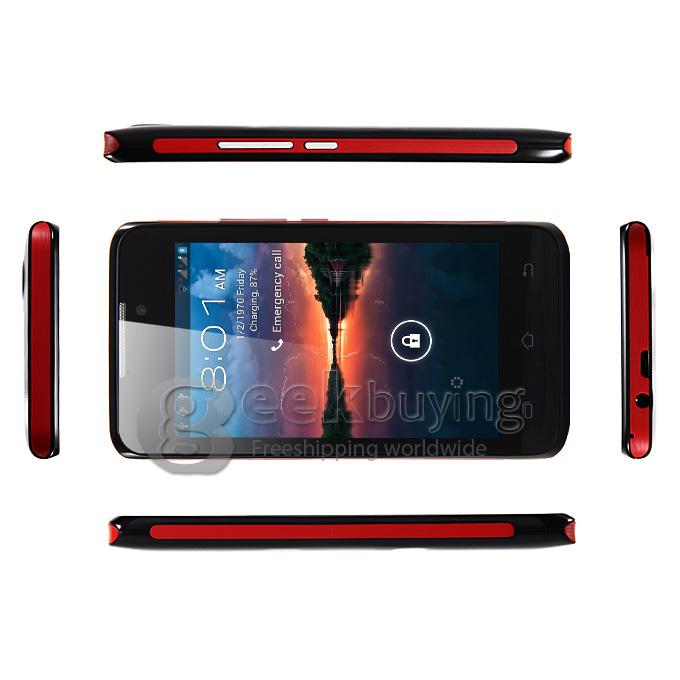 H-mobile F2 MTK6572 Dual Core 1.0GHz 4.0 Inch Smartphone 2.0MP Android 4.2 OS Bluetooth WIFI - Black