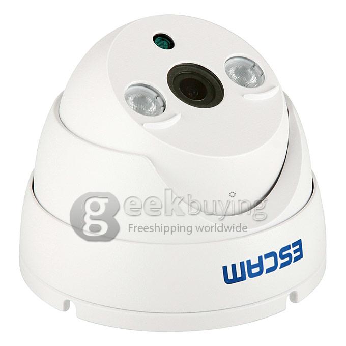 ESCAM QD530 HD 720P P2P ET Type Dome IP Camera ONIVF Smart Phone View 2 Array IR Nightvision