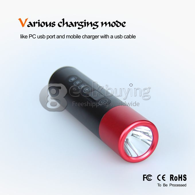 [HK Stock] X7 Multi-function Cree XPE-R3 LED 350LM 5-Mode Flashlight / Bicycle Lamp / Sport Speakers / MP3 Player / FM Radio Waterproof with Bike Holder