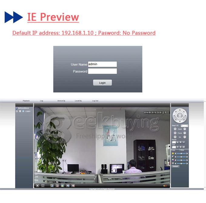 ESCAM QD530 HD 720P P2P ET Type Dome IP Camera ONIVF Smart Phone View 2 Array IR Nightvision