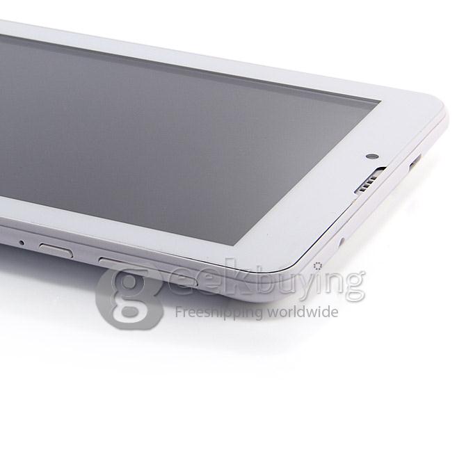 PX702 MTK8312 7 Inch 3G Phone Call Tablet PC Android 4.4 OS 4GB ROM GPS Bluetooth Phablet - Silver+White