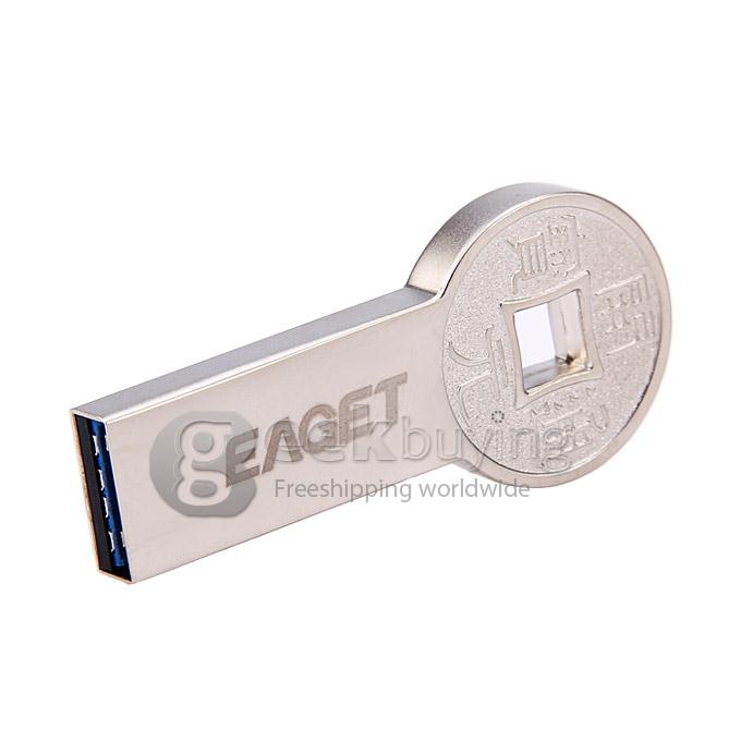 Eaget K80 Ancient Coins Shape 32GB USB 3.0 Super Speed USB Flash Drive U Disk USB Memory Stick USB Pen Drive - Silver