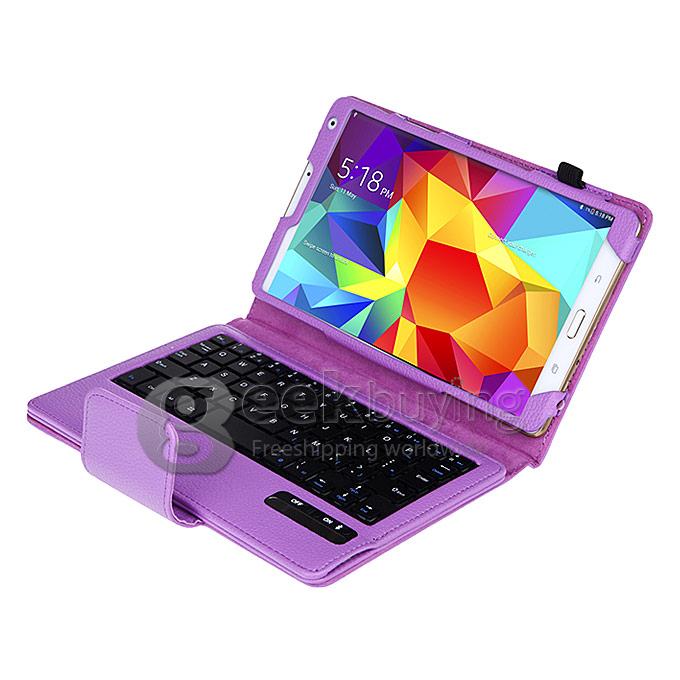 Removable Rechargeable Wireless Bluetooth Keyboard Case Cover For Samsung Galaxy Tab S 8.4