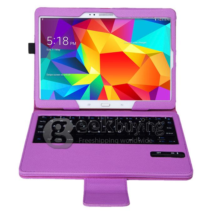 Removable Rechargeable Bluetooth Wireless Keyboard Case Cover For Samsung Galaxy Tab S 10.5