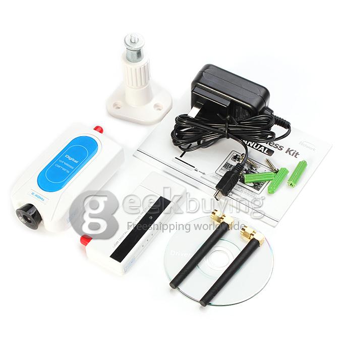 W213DE1 2.4GHz Digital Wireless Security Kit Four Channel Available Monitoring