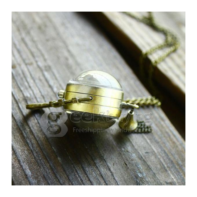 Fashion Glass Ball Pocket Watch for Woman