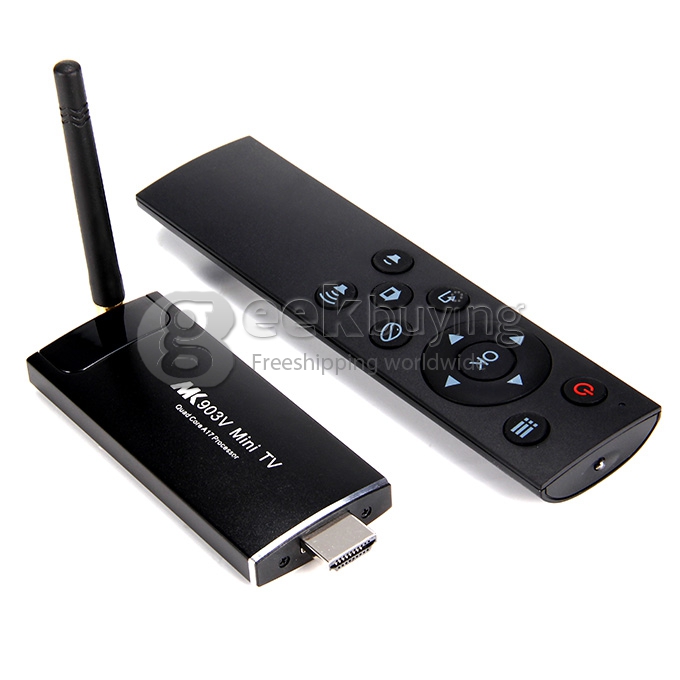 MK903V RK3288 Quad Core 1.8GHz Android 4.4 Mini TV Box Dongle Stick HDMI HDD Player 2G/8G 2.4G/5G WIFI Bluetooth 4.0 - Black