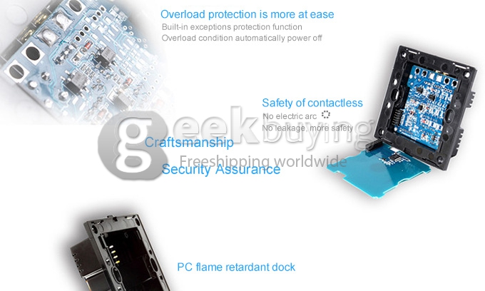 Broadlink TC1 Remote Control Switch Wireless Walls Single Biswitch with Touch Button AC170-250V