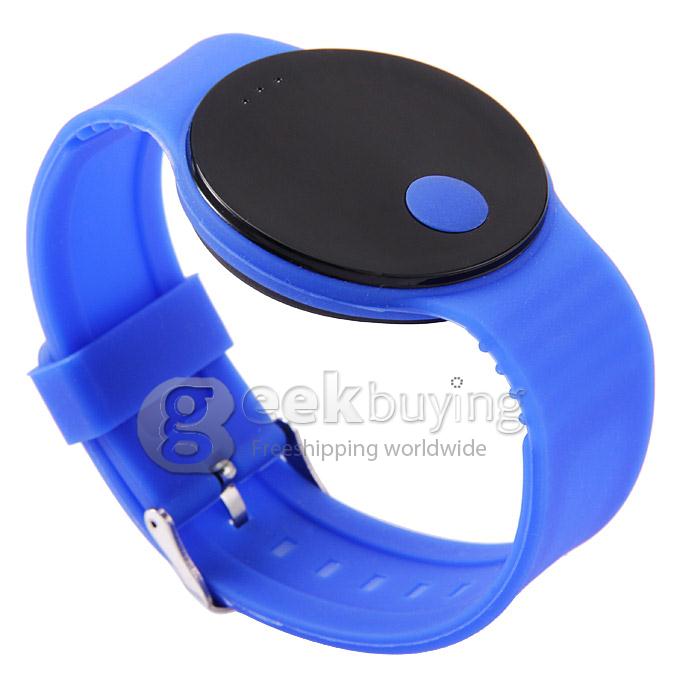Unisex Rubber Band LED Digital Wrist Watch with Touch Button