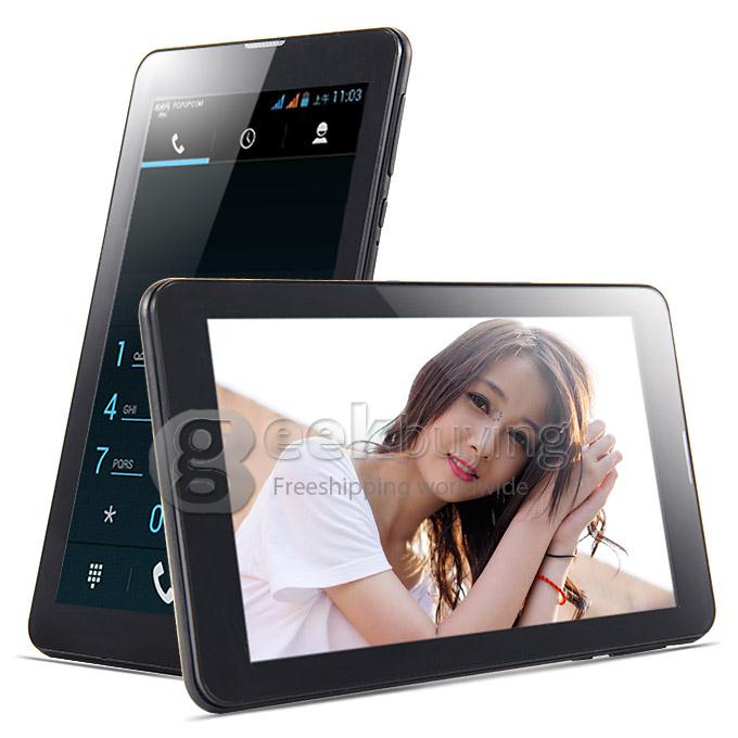 PX702 MTK8312 7 Inch 3G Phone Call Tablet PC Android 4.4 OS 4GB ROM GPS Bluetooth Phablet - Black