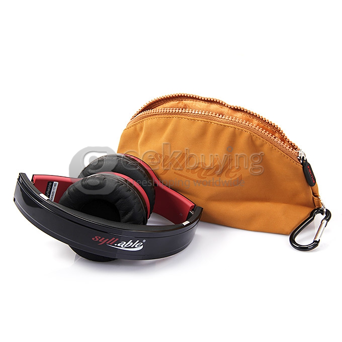 [HK Stock] Syllable G08 Folding Design Wireless Bluetooth V2.1 Stereo Headphones with Mic Black