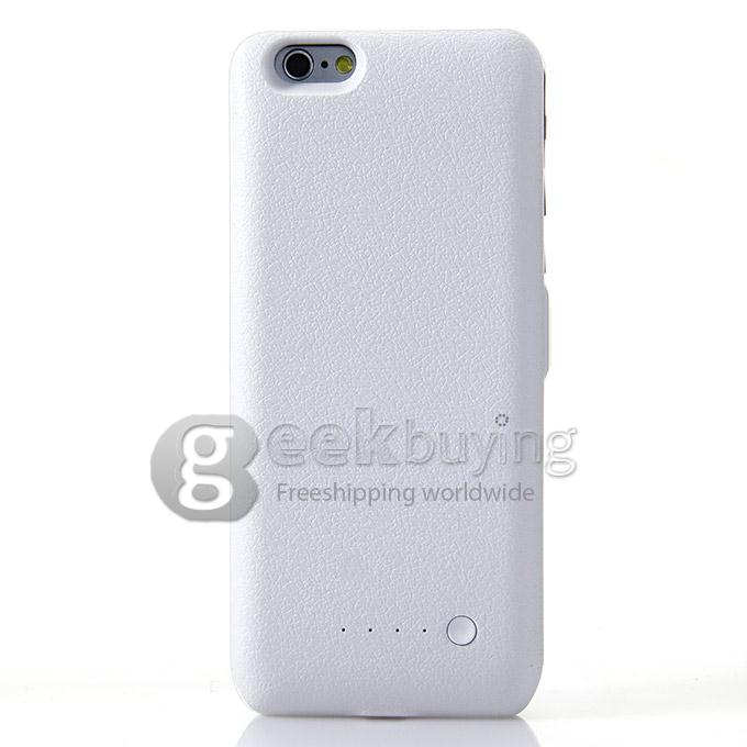 4000mAh High Quality Protable Ultrathin Backup Case Mobile Phone Powerbank Clip Battery for iPhone 6 - White
