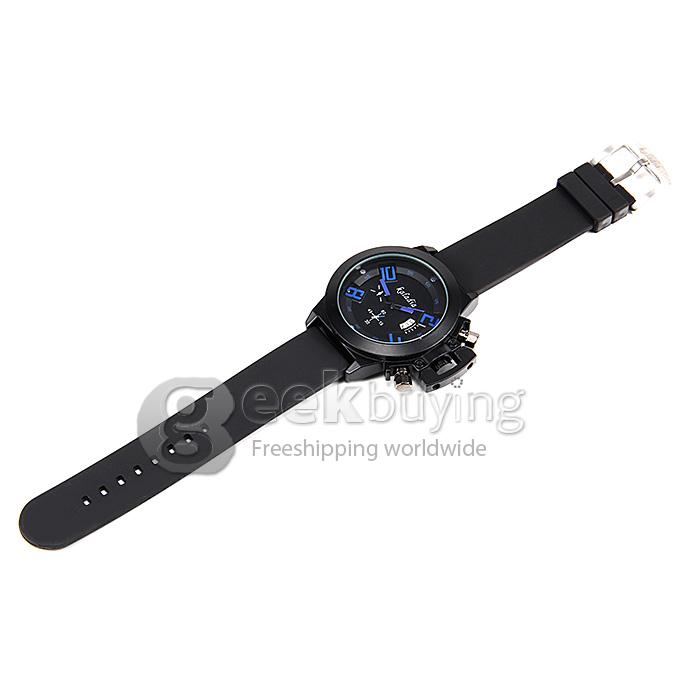 Каладия 8911 Модный PU ремешок Аналоговые кварцевые спортивные наручные часы для мужчины - синий