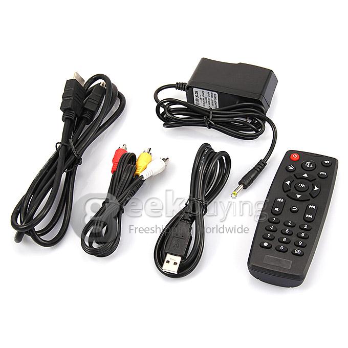 TV01II RK3288 Quad Core 1.8GHz Android 4.4 Mini TV Box HDMI HDD Player 2G/8G Bluetooth 2.4G/5G WIFI Bluetooth OTG Built-in Mic DLNA - Black