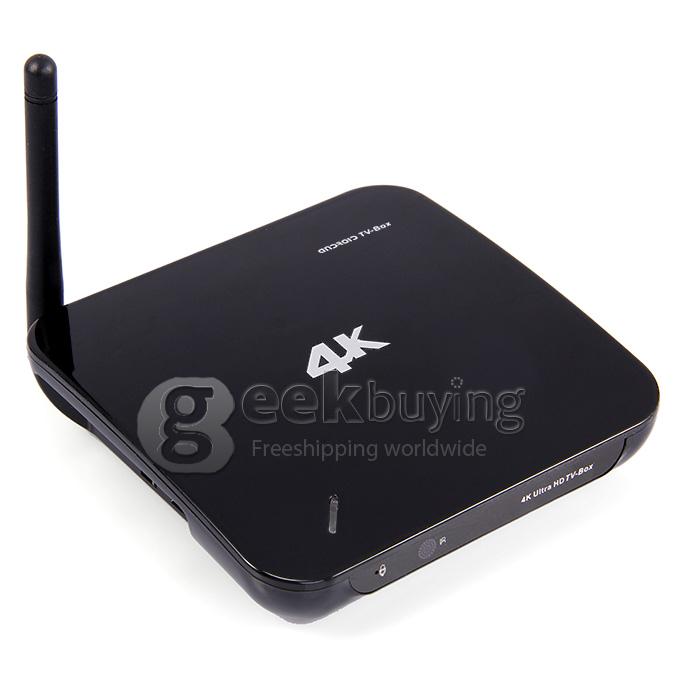 TV01II RK3288 Quad Core 1.8GHz Android 4.4 Mini TV Box HDMI HDD Player 2G/8G Bluetooth 2.4G/5G WIFI Bluetooth OTG Built-in Mic DLNA - Black