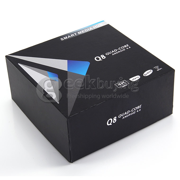 Q8 RK3288 Quad Core 1.8GHz Android 4.4 Mini TV BOX HDMI HDD Player 2G/8G Support Dual band 2.4/5G WIFI Bluetooth
