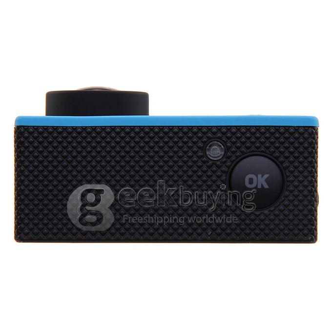 [US Stock]US PLUGOriginal SJ4000 WiFi Action Camera Novatek 12MP 1080P H.264 1.5 Inch 170 Degrees Wide Angle Lens Waterproof Diving HD Camcorder Car DVR support AV out - Blue
