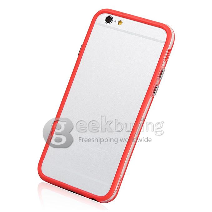 Protective Premium Bumper Frame Skin Case Cover with Plastic Side Buttons For 5.5
