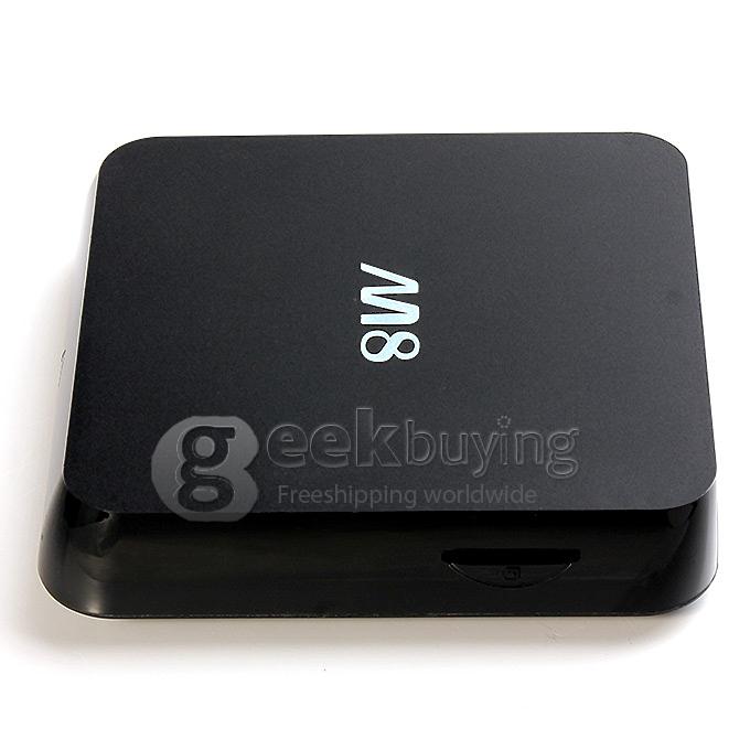 M8S Amlogic S802 Quad Core 2.0GHz Android 4.4 4K Mini TV BOX HDMI HDD Player 2G/8G Dual Band 2.4G/5G WIFI BT4.0 XBMC Optical DLNA -Black