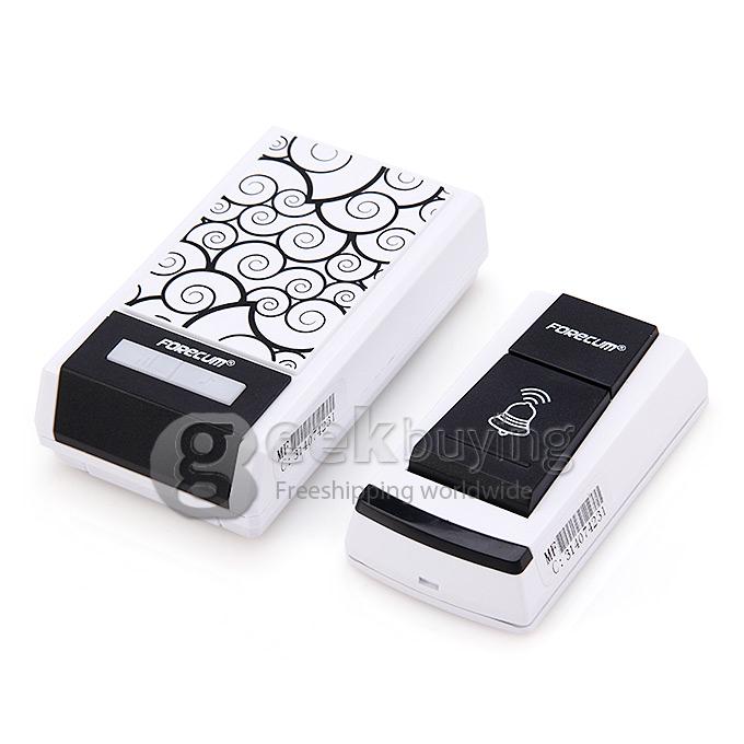 Forecum Smart Home Wireless Doorbell 36 Music Chimes 100 Meter Transmission Range Weatherproof 3*AAA (not included)