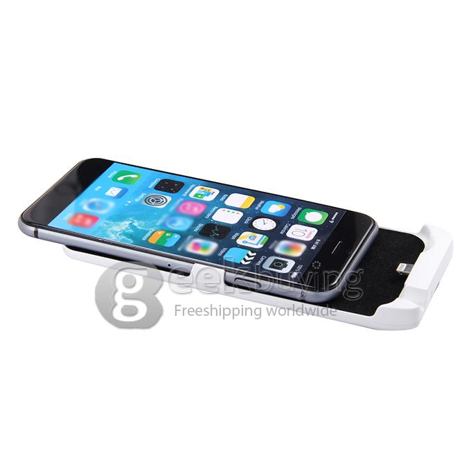 4000mAh High Quality Protable Ultrathin Backup Case Mobile Phone Powerbank Clip Battery for iPhone 6 - White