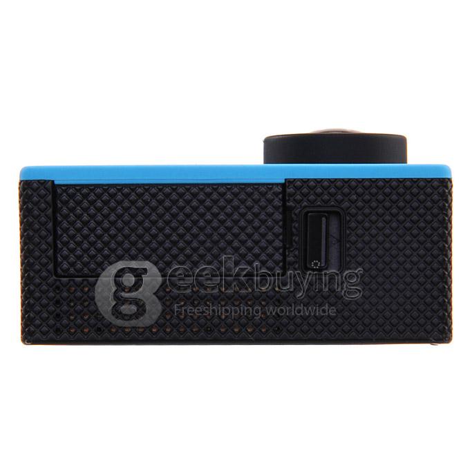 [US Stock]US PLUGOriginal SJ4000 WiFi Action Camera Novatek 12MP 1080P H.264 1.5 Inch 170 Degrees Wide Angle Lens Waterproof Diving HD Camcorder Car DVR support AV out - Blue