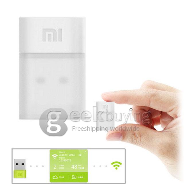Bundle XIAOMI Original 5V 3.6A 2A 16000mAh Power Bank for Smartphone Tablet + Original Xiaomi Portable 150Mbps Mini USB Wireless Router Wifi Adapter
