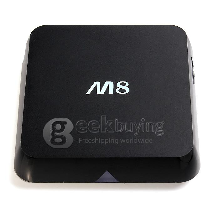M8S Amlogic S802 Quad Core 2.0GHz Android 4.4 4K Mini TV BOX HDMI HDD Player 2G/8G Dual Band 2.4G/5G WIFI BT4.0 XBMC Optical DLNA -Black