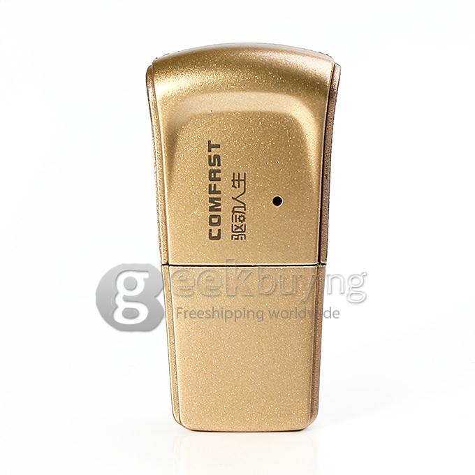 COMFAST CF-WU720N Portable 802.11b/n/g Mini USB Wifi Wireless Broadband Router Wifi Adapter - Golden