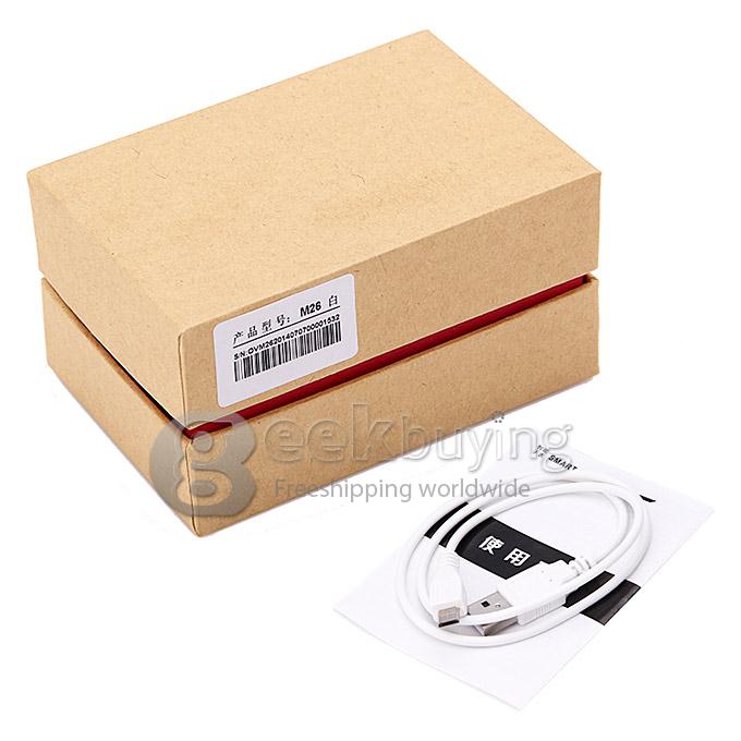 RWATCH M26 Smart Bluetooth Watch 1.4 Inch Touch Screen with Mic - White