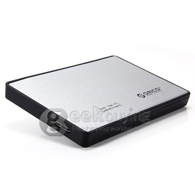 ORICO 2588US3 Ultrathin 2.5 Inch Mobile SATA HDD Hard Drive External Enclosure Box USB 3.0 for PC Notebook - Silver