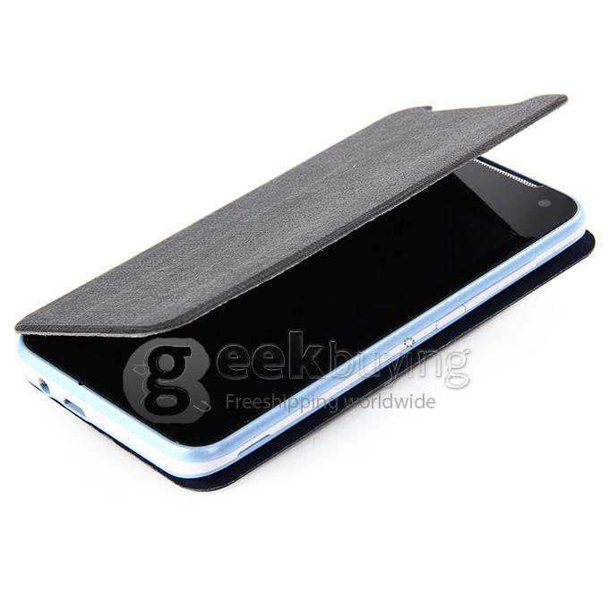 H-mobile F1 MTK6572 Dual Core 1.0GHz Smartphone 3.5Inch 2.0MP Android 4.2 OS Bluetooth WIFI with Leather Sheath - Blue
