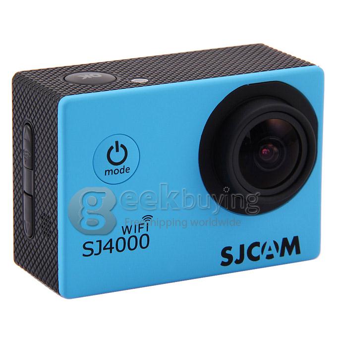 SJCAM Original SJ4000 WiFi Action Camera Novatek 12MP 1080P H.264 1.5 Inch 170 Degrees Wide Angle Lens Diving HD Camcorder Car DVR support AV out - Blue